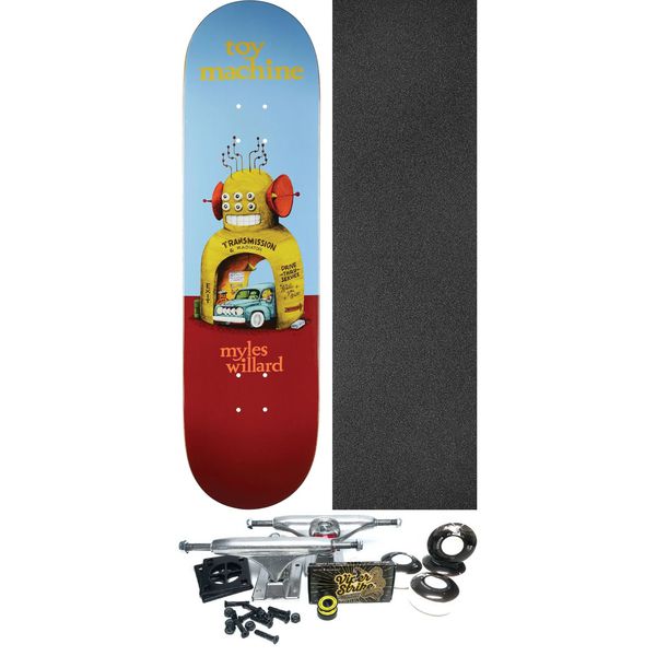 Toy Machine Skateboards Myles Willard Roadside Skateboard Deck - 8.5" x 31.88" - Complete Skateboard Bundle